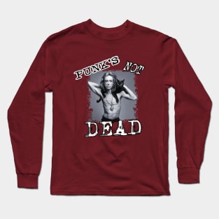 Iggy Pop + Black Cat - PUNK'S NOT DEAD Long Sleeve T-Shirt